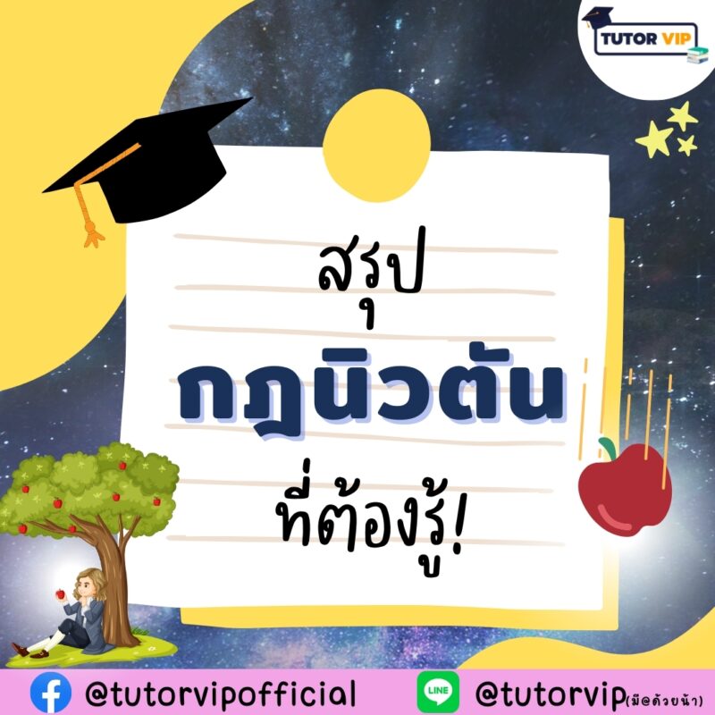 สรุปกฎนิวตันที่ต้องรู้