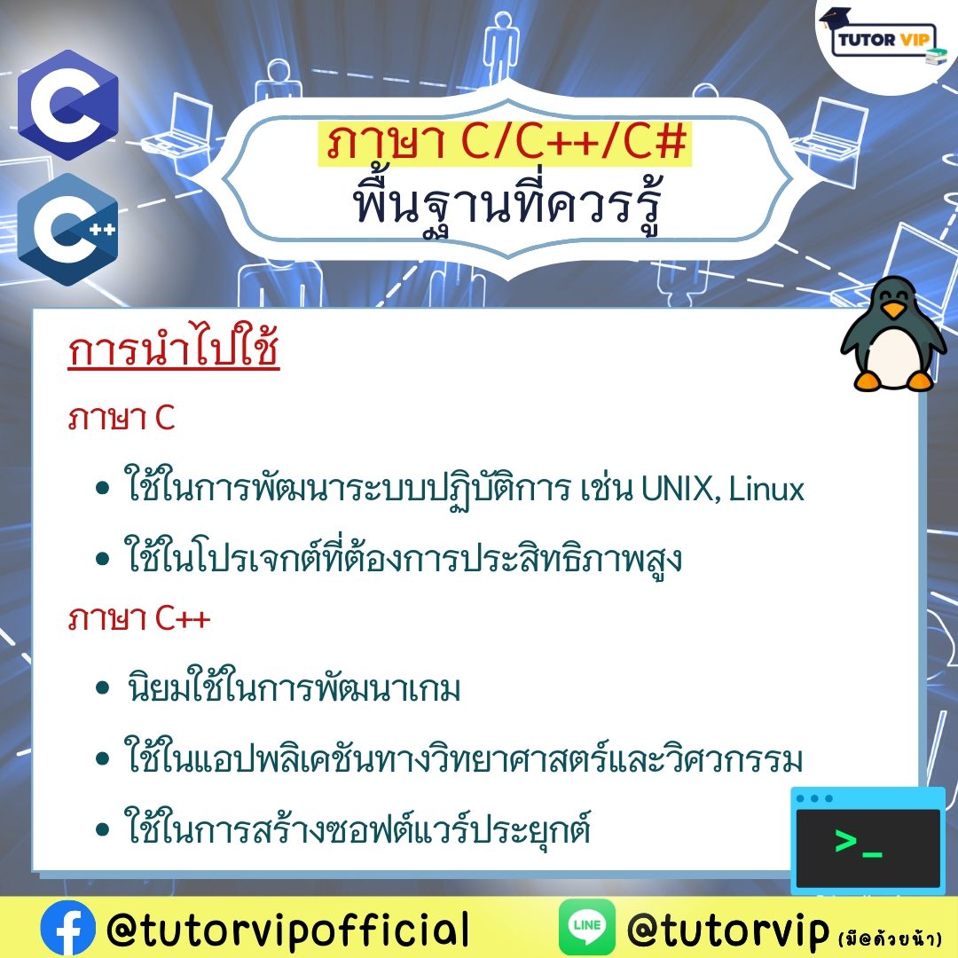 เปิดโลก ภาษา C / C++ / C# พื้นฐานที่ควรรู้ | TUTOR VIP