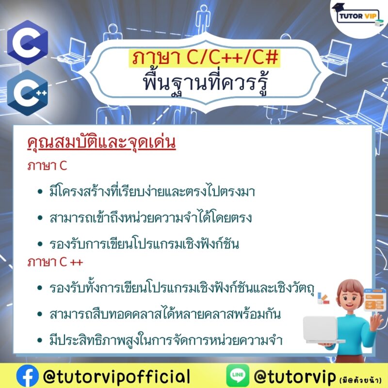 เปิดโลก ภาษา C / C++ / C# พื้นฐานที่ควรรู้ | TUTOR VIP