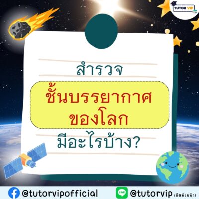 สำรวจชั้นบรรยากาศของโลกมีอะไรบ้าง