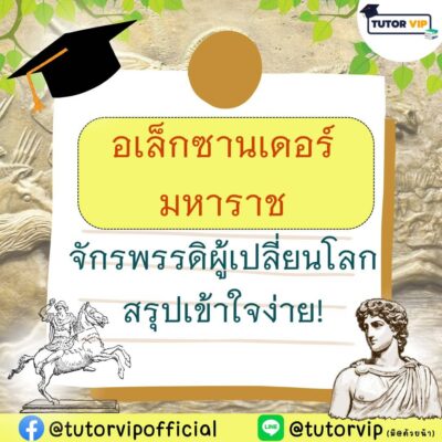 อเล็กซานเดอร์มหาราช จักรพรรดิผู้เปลี่ยนโลก สรุปเข้าใจง่าย!