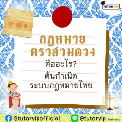 กฎหมายตราสามดวงคืออะไร ต้นกำเนิดระบบกฎหมายไทย