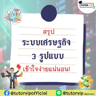 สรุประบบเศรษฐกิจ 3 รูปแบบ เข้าใจง่ายแน่นอน