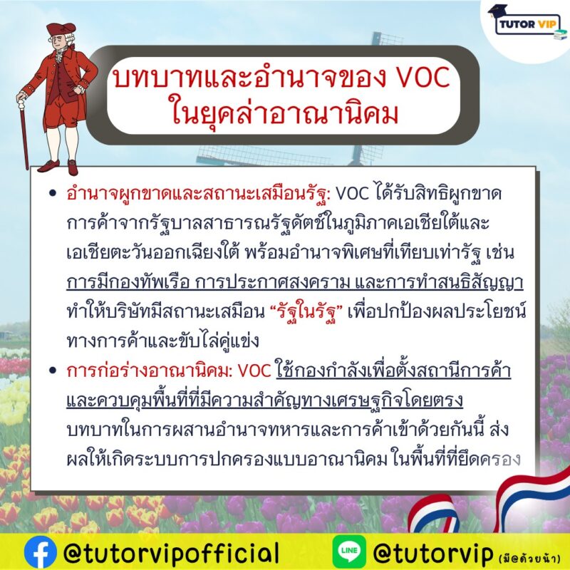 2.บทบาทและอำนาจของ VOC ในยุคล่าอาณานิคม