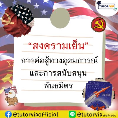 สงครามเย็น การต่อสู้ทางอุดมการณ์และการสนับสนุนพันธมิตร