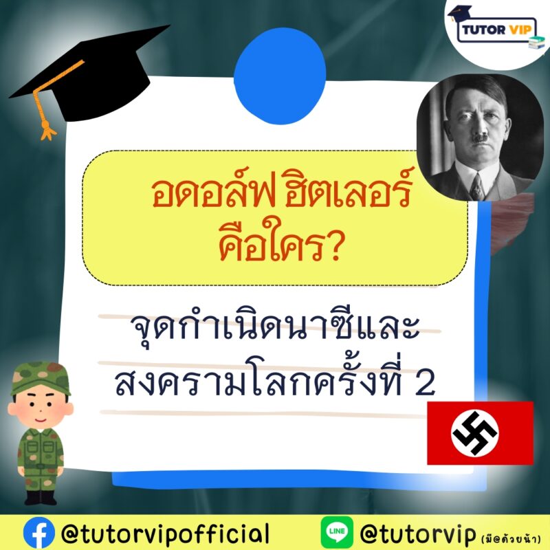 อดอล์ฟ ฮิตเลอร์คือใคร จุดกำเนิดนาซีและสงครามโลกครั้งที่ 2